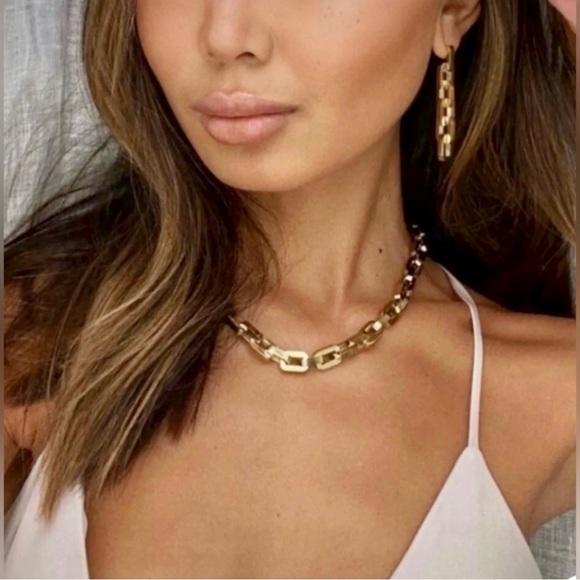 Eddie Borgo NWT Supra Link Necklace in
12K Gold Vermeil Retails $350 Siz… - Picture 5 of 7